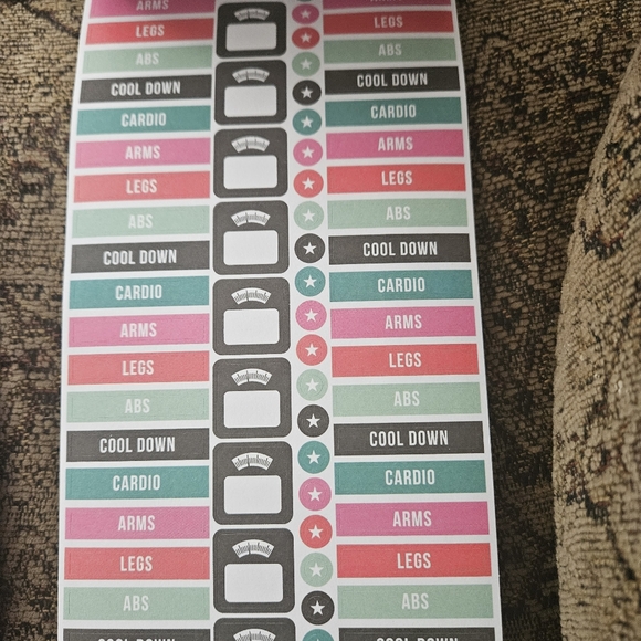 NEW Happy Planner Fitness Stickers - Picture 5 of 7